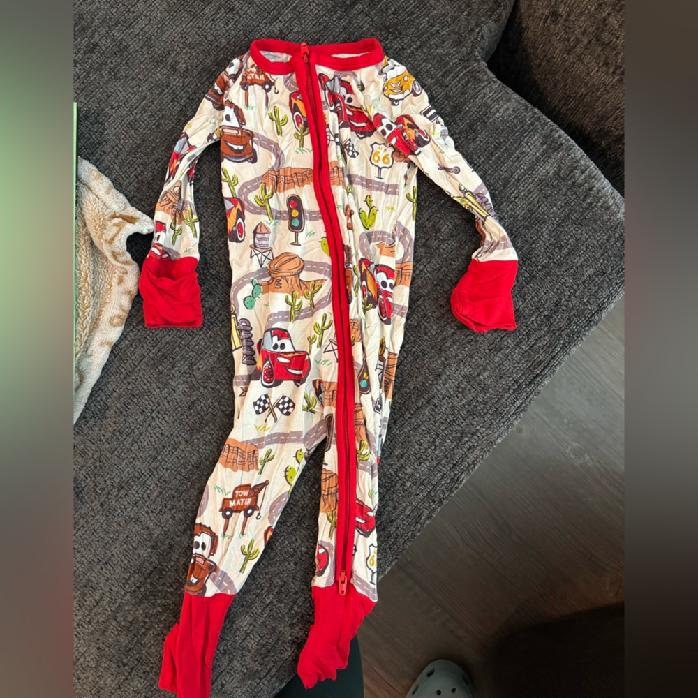 Little sleepies Disney Radiator springs print pjs